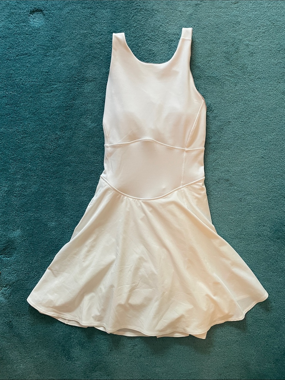 lululemon athletica Cream Sleeveless Fit & Flare Mini Dress
